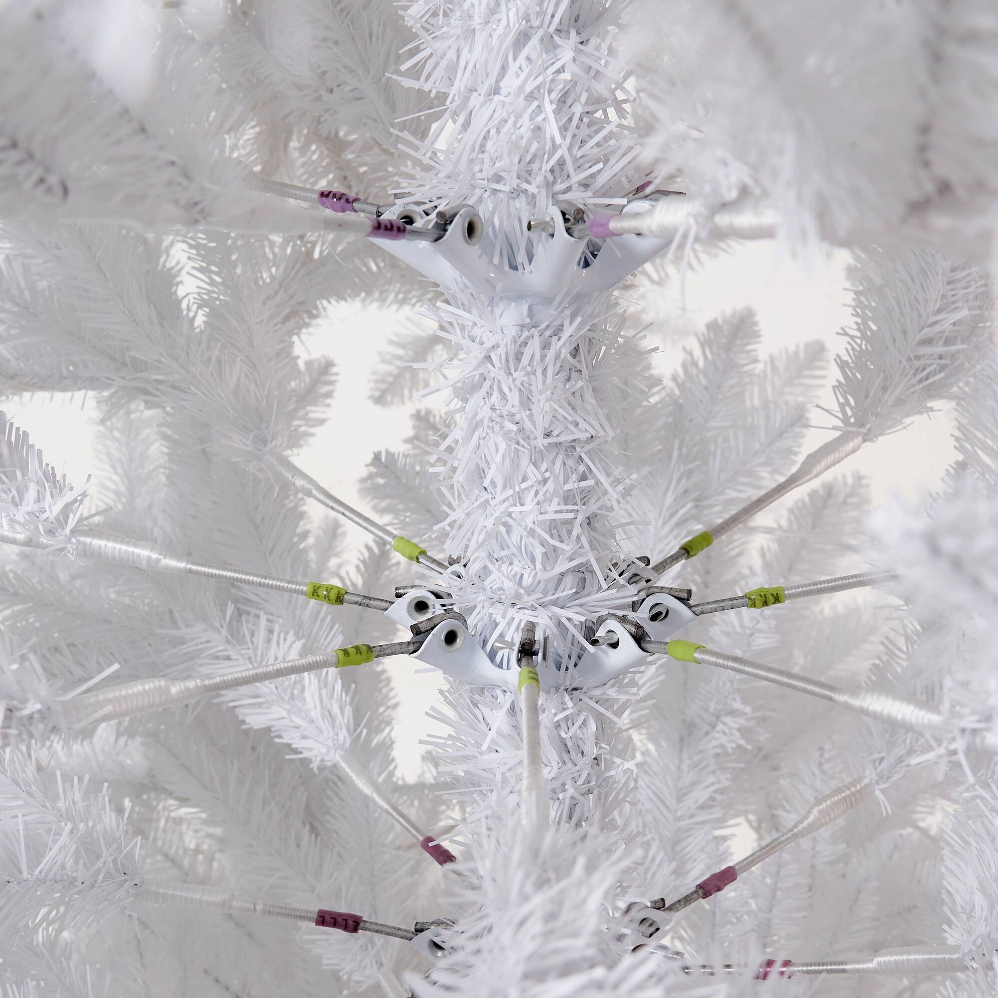 13ft. Pre-Lit Slim White Artificial Christmas Tree, Warm White LED Lights